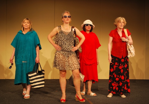 The girls arrive